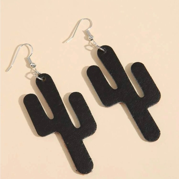 Cactus Drop Earrings - H 3.1 x W 1.2 - Picture 2 of 4